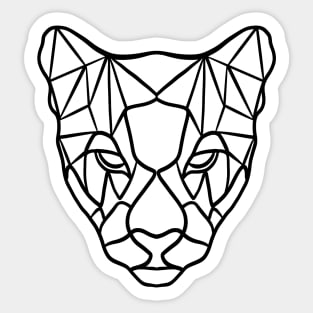 Line Art Wolf Sticker